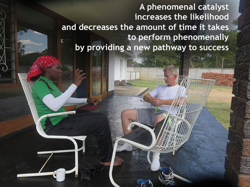 Adrian in discussion with client