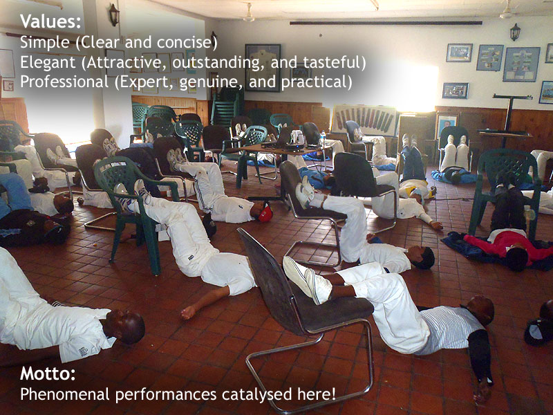 adrian training clients indoors